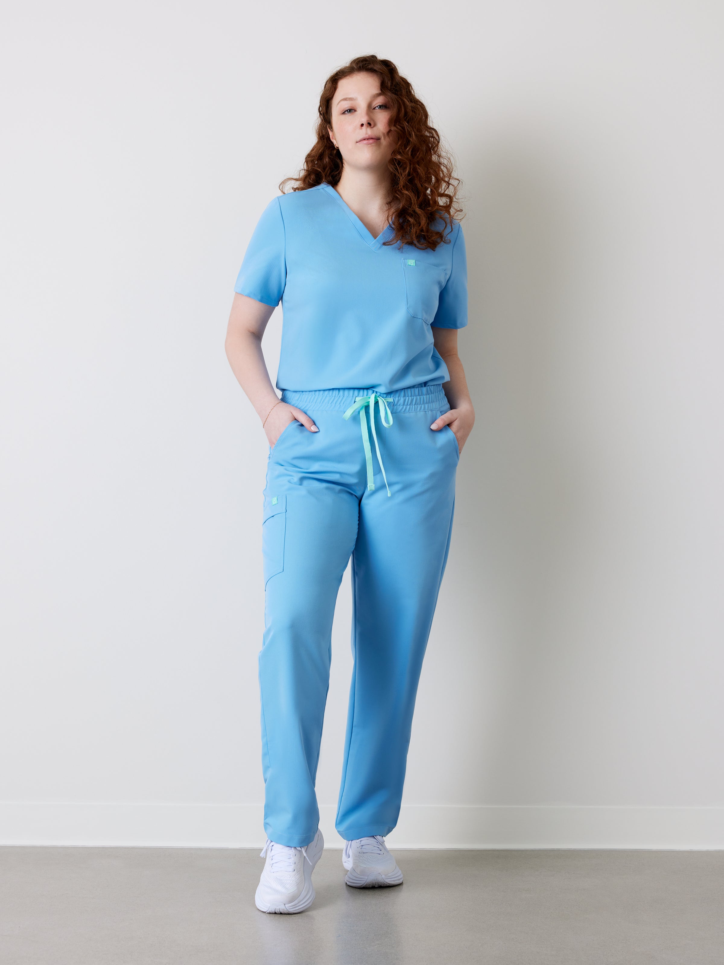 JULIETA RE-GARDE™ - BLEU CLASSIQUE - Straight Cut Scrub Pants