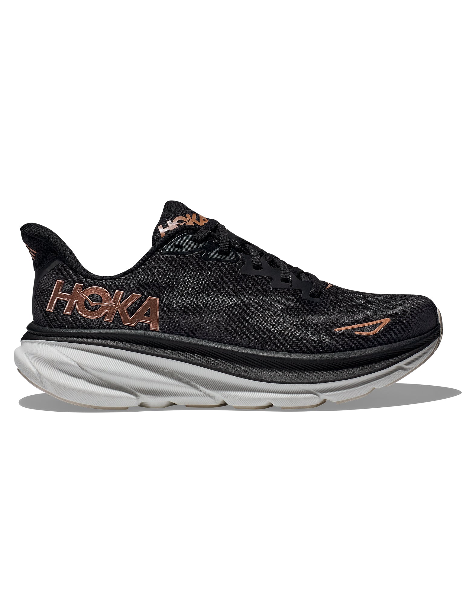 Women's Hoka Clifton 9 Black / Rose Gold || Femmes Hoka Clifton 9 Black /  Rose Gold