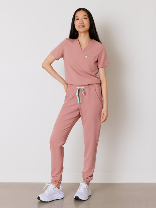 ROSIE RE-GARDE™ - BLUSH - Jogger Scrub Pants - SILVADUR™||ROSIE RE-GARDE™ - BLUSH - Pantalon Jogger - SILVADUR™