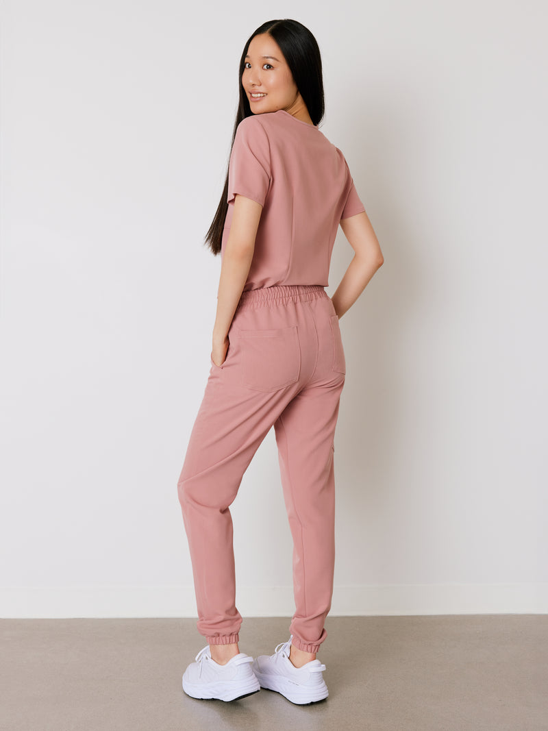 ROSIE RE-GARDE™ - BLUSH - Jogger Scrub Pants - SILVADUR™||ROSIE RE-GARDE™ - BLUSH - Pantalon Jogger - SILVADUR™