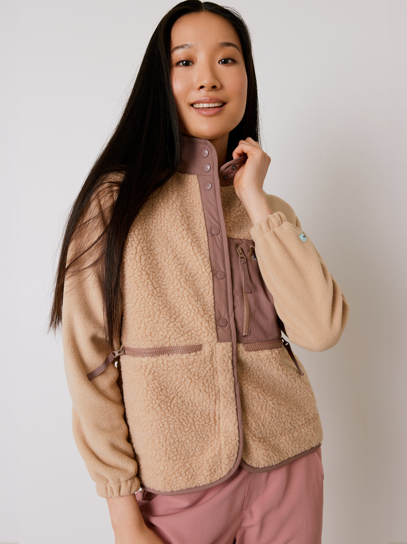 Sherpa Vest - Beige||Veste Sherpa - Beige