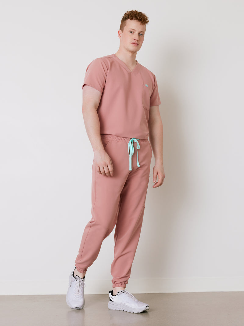 WILLIAM RE-GARDE™ - BLUSH - Men's Jogger Pants - SILVADUR™||WILLIAM RE-GARDE™ - BLUSH - Pantalon Jogger - SILVADUR™