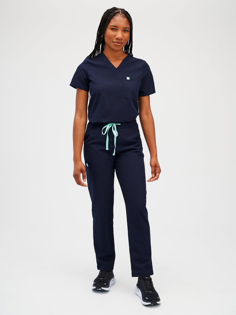 JULIETA RE-GARDE™ - BLEU MYSTIQUE - Straight Cut Scrub Pants - FINAL SALE||JULIETA RE-GARDE™ - BLEU MYSTIQUE - Pantalon Coupe Droite - VENTE FINALE