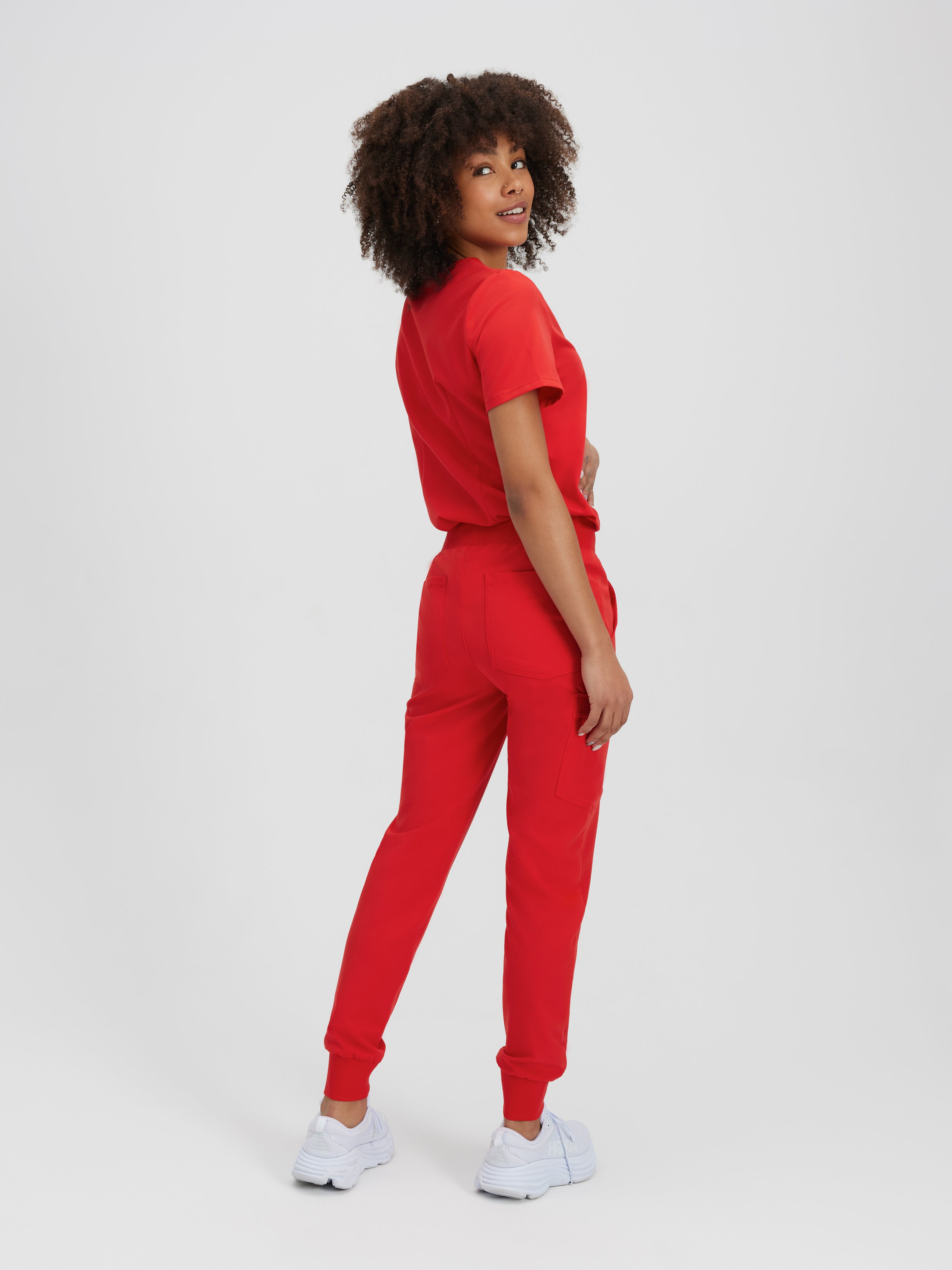 Jogger rouge discount