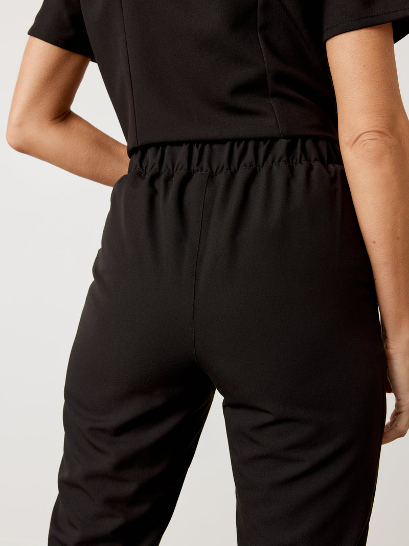 EVA RE-GARDE™ - NOIR - 7/8 Scrub Pants||EVA RE-GARDE™ - NOIR - Pantalon 7/8