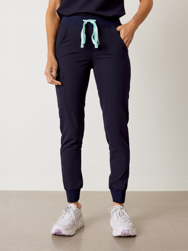 DEMI RE-GARDE™ - BLEU NAUTIQUE - Jogger Scrub Pants|| DEMI RE-GARDE™ - BLEU NAUTIQUE - Pantalon Jogger