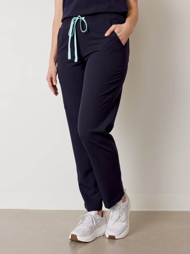 JULIETA RE-GARDE™ - BLEU NAUTIQUE - Straight Cut Scrub Pants||JULIETA RE-GARDE™ - BLEU NAUTIQUE - Pantalon Coupe Droite