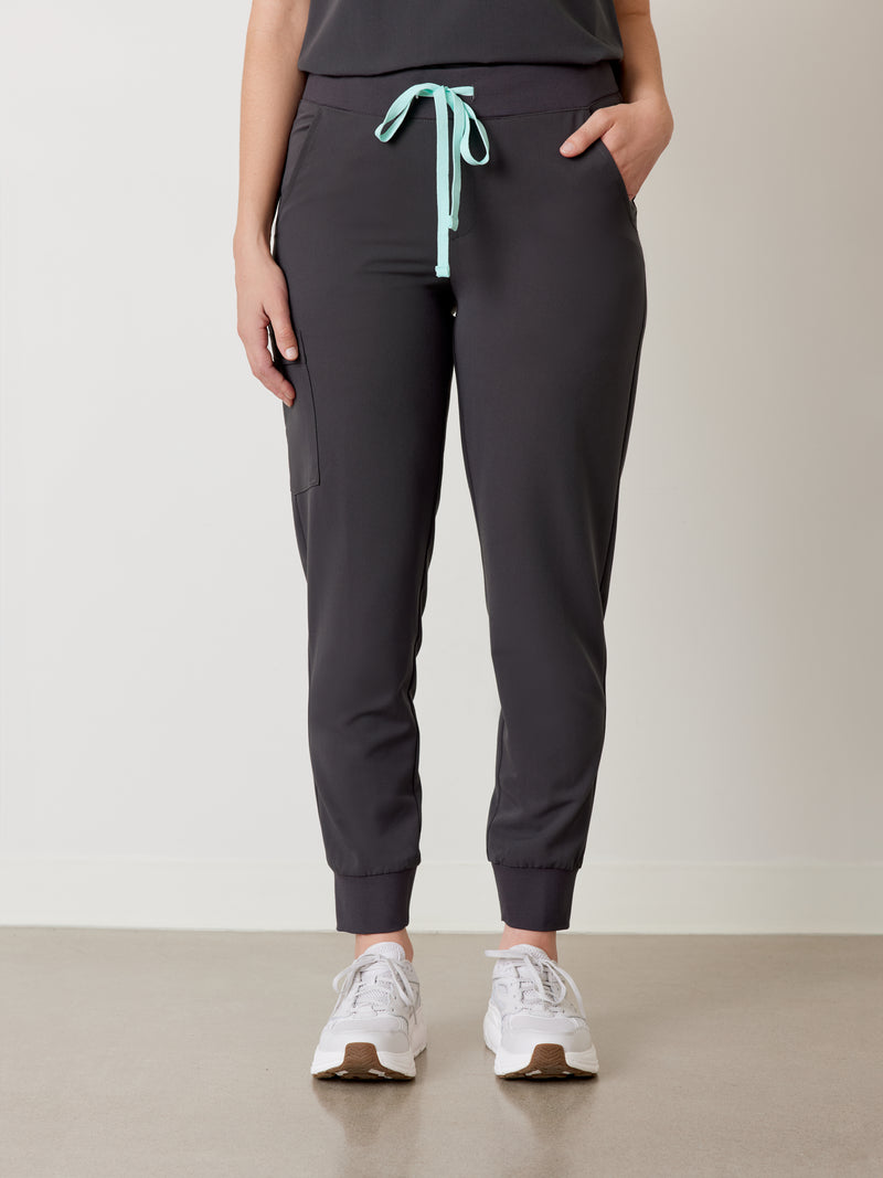 DEMI RE-GARDE™ - CHARBON - Jogger Scrub Pants|| DEMI RE-GARDE™ - CHARBON - Pantalon Jogger