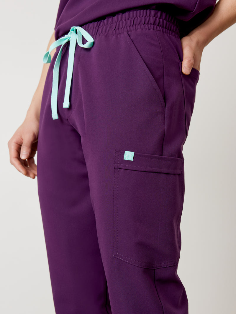 WILLIAM RE-GARDE™ - AUBERGINE - Men's Jogger Pants - SILVADUR™||WILLIAM RE-GARDE™ - AUBERGINE - Pantalon Jogger - SILVADUR™