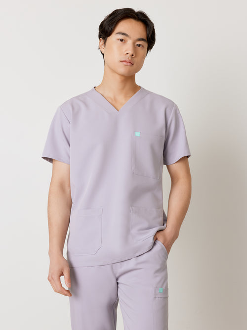 ZACK RE-GARDE™ - PERLE - Three Pockets Men's Scrub Top - SILVADUR™||ZACK RE-GARDE™ - PERLE - Haut Trois Poches - SILVADUR™