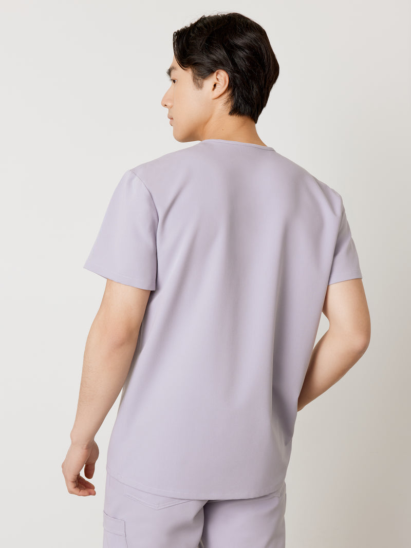 LOGAN RE-GARDE™ - PERLE - One Pocket Men's Scrub Top - SILVADUR™||LOGAN RE-GARDE™ - PERLE - Haut Une Poche - SILVADUR™