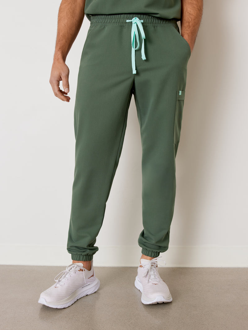 WILLIAM RE-GARDE™ - EUCALYPTUS - Men's Jogger Pants - SILVADUR™||WILLIAM RE-GARDE™ - EUCALYPTUS - Pantalon Jogger - SILVADUR™