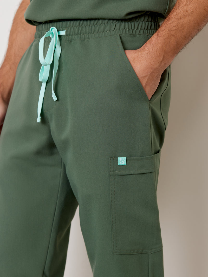 WILLIAM RE-GARDE™ - EUCALYPTUS - Men's Jogger Pants - SILVADUR™||WILLIAM RE-GARDE™ - EUCALYPTUS - Pantalon Jogger - SILVADUR™