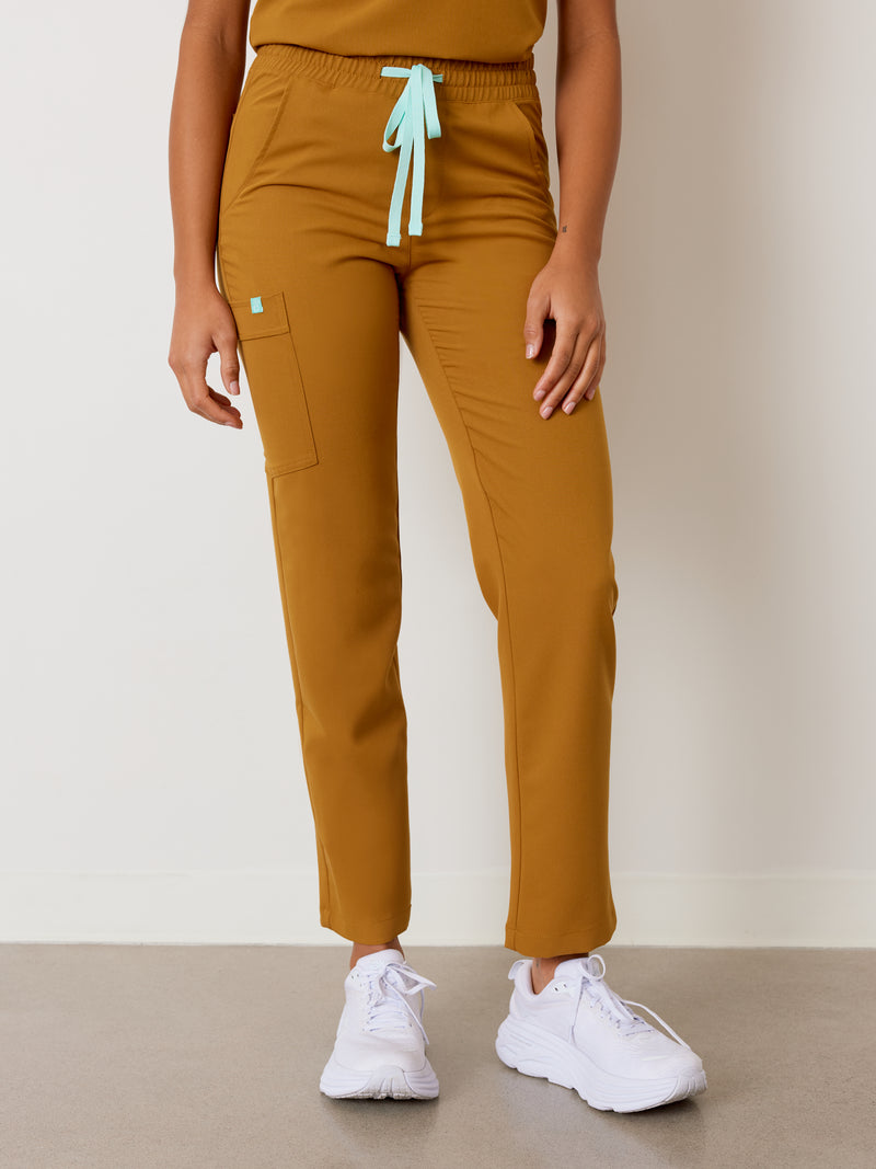 JULIETA RE-GARDE™ - BRONZE - Straight Cut Scrub Pants - SILVADUR™||JULIETA RE-GARDE™ - BRONZE - Pantalon Coupe Droite - SILVADUR™