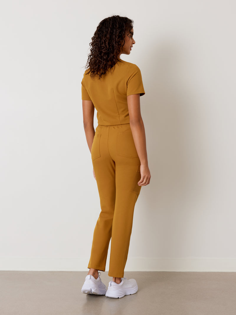 JULIETA RE-GARDE™ - BRONZE - Straight Cut Scrub Pants - SILVADUR™||JULIETA RE-GARDE™ - BRONZE - Pantalon Coupe Droite - SILVADUR™