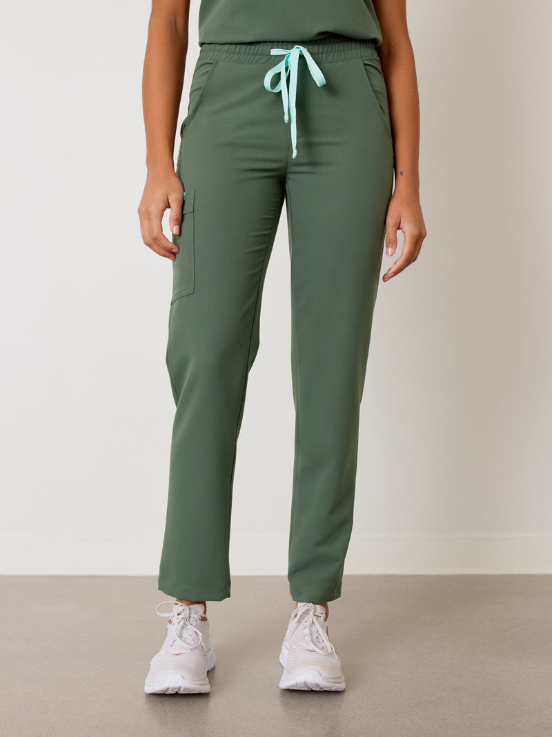 JULIETA RE-GARDE™ - EUCALYPTUS - Straight Cut Scrub Pants - SILVADUR™||JULIETA RE-GARDE™ - EUCALYPTUS - Pantalon Coupe Droite - SILVADUR™