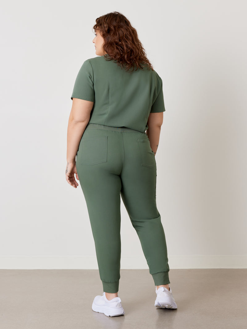 DEMI RE-GARDE™ - EUCALYPTUS - Jogger Scrub Pants - SILVADUR™||DEMI RE-GARDE™ - EUCALYPTUS - Pantalon Jogger - SILVADUR™