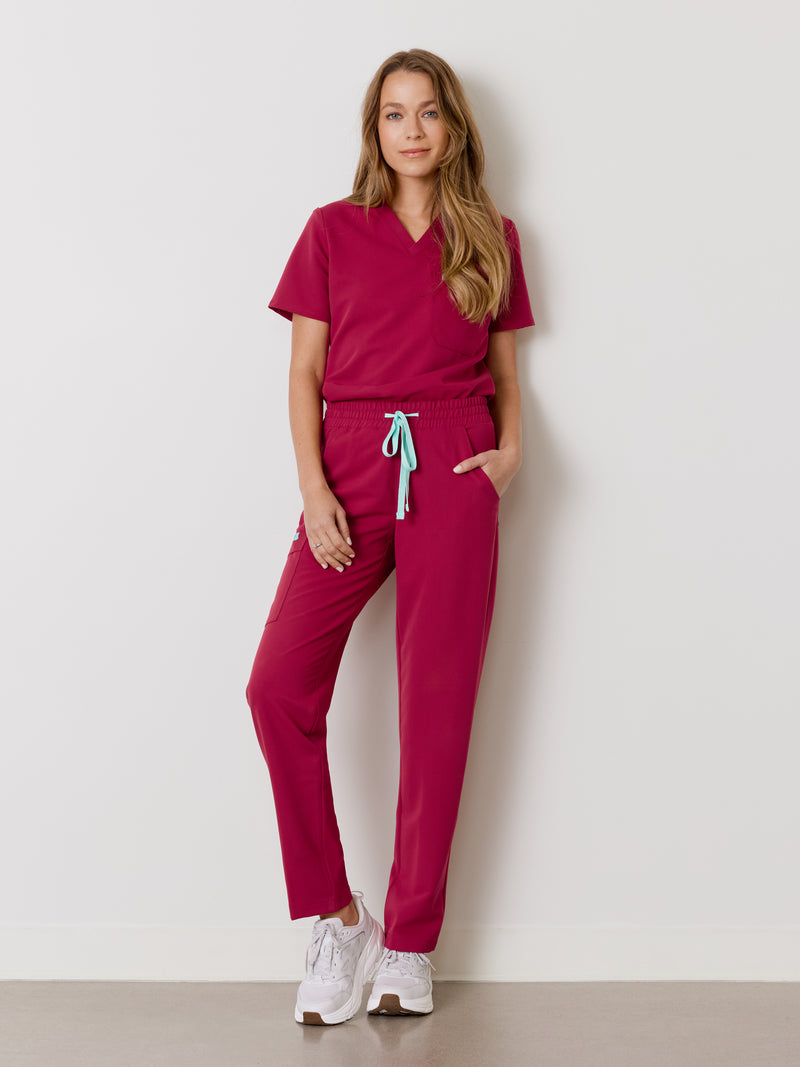 JULIETA RE-GARDE™ - BAIE SAUVAGE - Straight Cut Scrub Pants - SILVADUR™||JULIETA RE-GARDE™ - BAIE SAUVAGE - Pantalon Coupe Droite - SILVADUR™