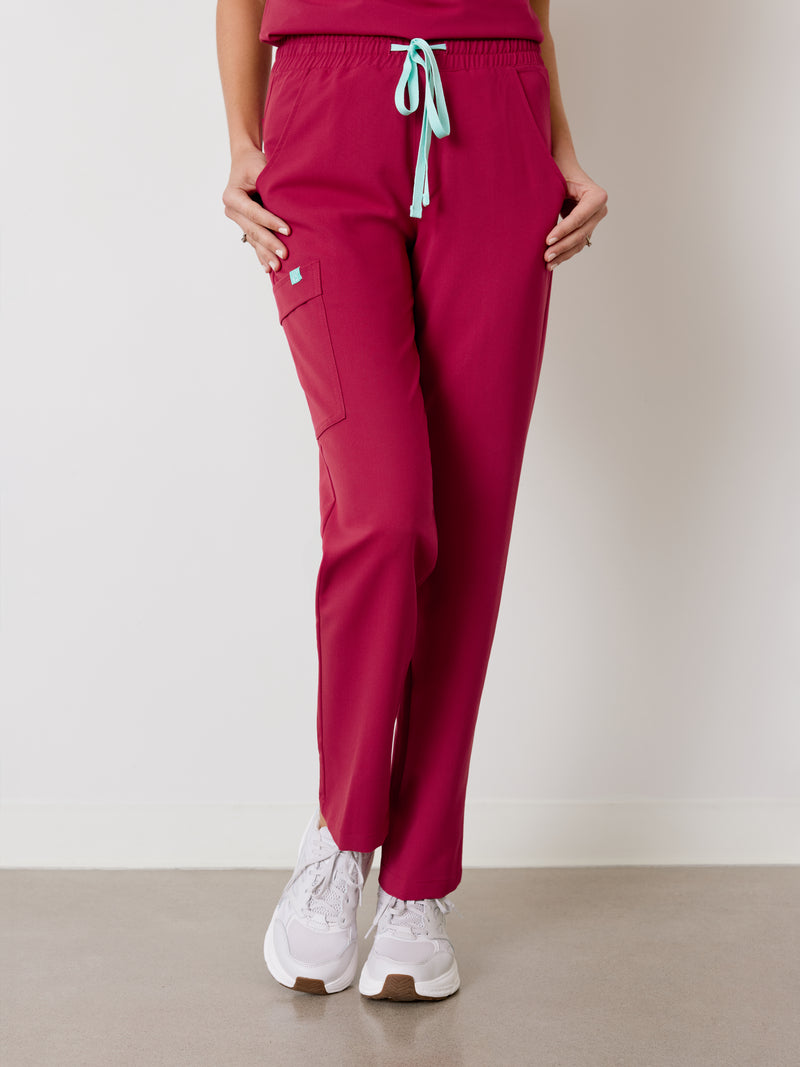 JULIETA RE-GARDE™ - BAIE SAUVAGE - Straight Cut Scrub Pants - SILVADUR™||JULIETA RE-GARDE™ - BAIE SAUVAGE - Pantalon Coupe Droite - SILVADUR™