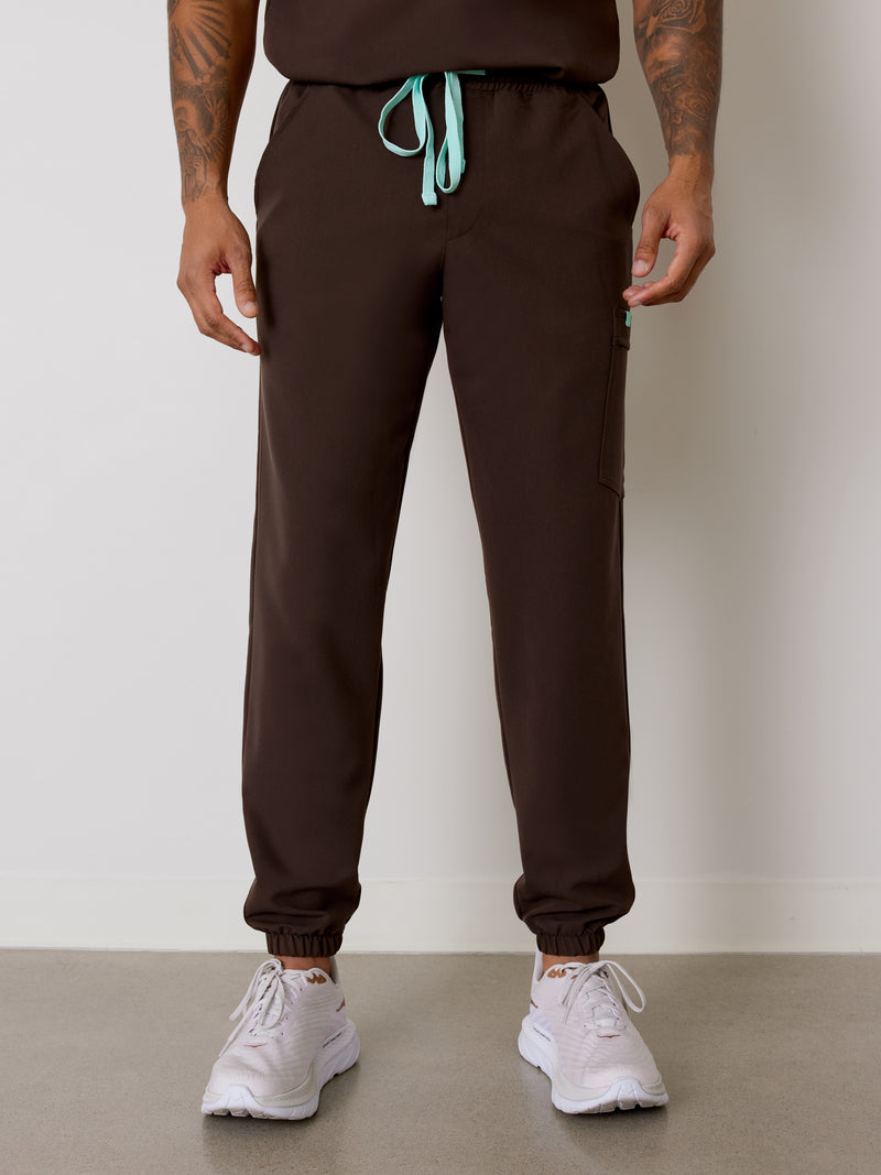 WILLIAM RE-GARDE™ - CHOCOLAT - Men's Jogger Pants - SILVADUR™||WILLIAM RE-GARDE™ - CHOCOLAT - Pantalon Jogger - SILVADUR™