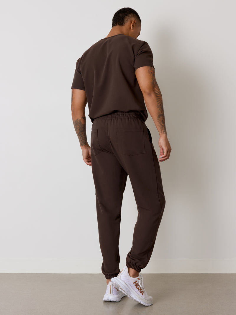 WILLIAM RE-GARDE™ - CHOCOLAT - Men's Jogger Pants - SILVADUR™||WILLIAM RE-GARDE™ - CHOCOLAT - Pantalon Jogger - SILVADUR™