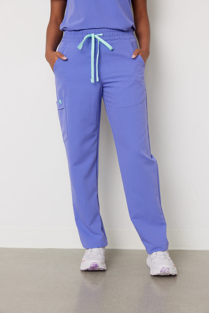 JULIETA RE-GARDE™ - IRIS - Straight Cut Scrub Pants - SILVADUR™||JULIETA RE-GARDE™ - IRIS - Pantalon Coupe Droite - SILVADUR™