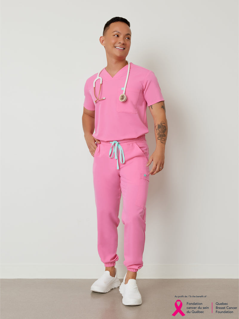 WILLIAM RE-GARDE™ - ROSE BULLE - Men's Jogger Pants - SILVADUR™||WILLIAM RE-GARDE™ - ROSE BULLE - Pantalon Jogger - SILVADUR™