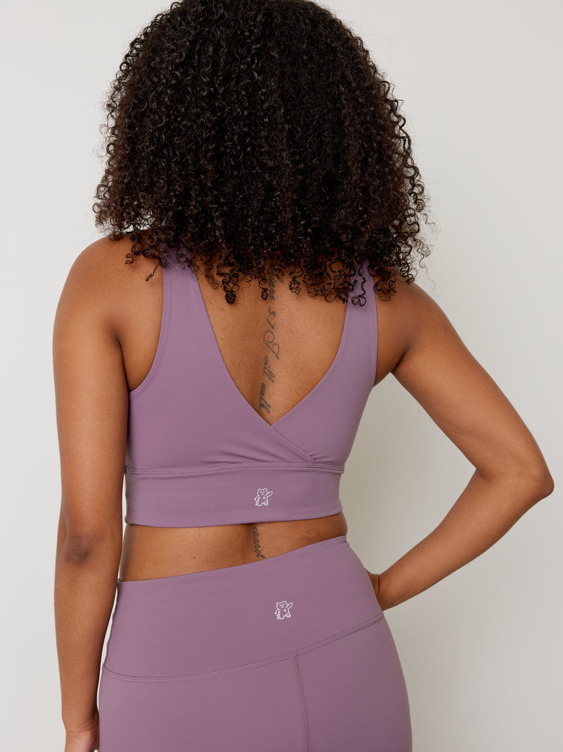 Sport Bra - Mauve Poudré - Garde-Malade||Brassière Sport - Mauve Poudré - Garde-Malade