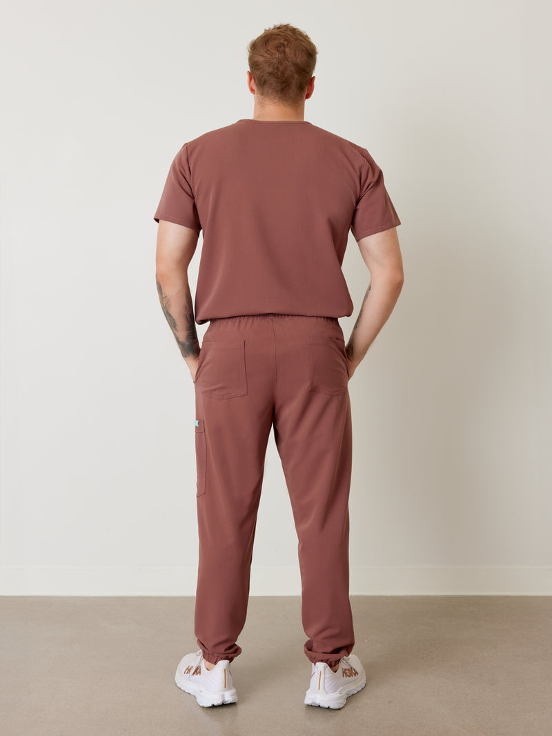 WILLIAM RE-GARDE™ - MARRON - Men's Jogger Pants - SILVADUR™ - FINAL SALE||WILLIAM RE-GARDE™ - MARRON - Pantalon Jogger - SILVADUR™ - VENTE FINALE