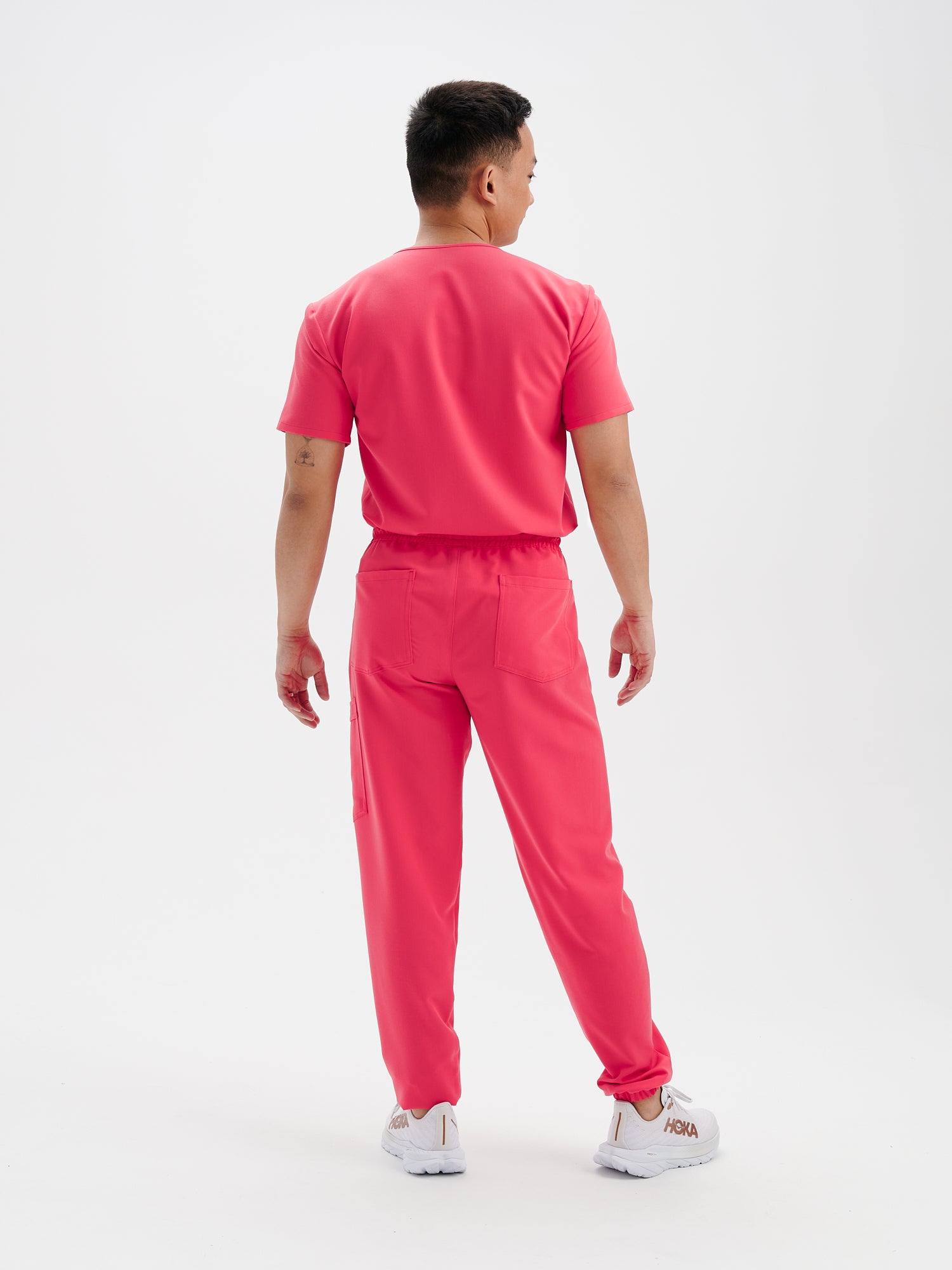 WILLIAM RE-GARDE™ - ROSE FLAMANT - Men's Jogger Pants||WILLIAM RE-GARDE™ -  ROSE FLAMANT - Pantalon Jogger