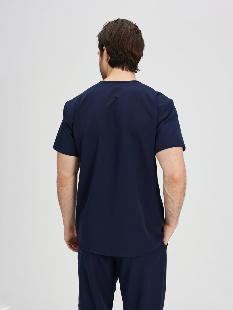 LOGAN RE-GARDE™ - BLEU MYSTIQUE - One Pocket Men's Scrub Top - FINAL SALE||LOGAN RE-GARDE™ - BLEU MYSTIQUE - Haut Une Poche - VENTE FINALE