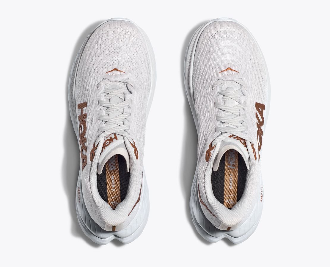 Men's Hoka Mach 5 White / Copper || Hommes Hoka Mach 5 White / Copper