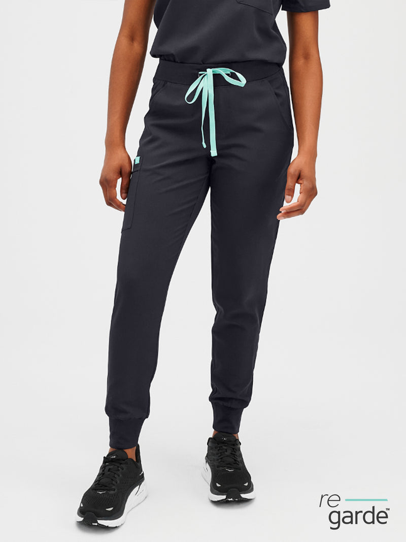 Figs Zamora Joggers Scrub Pants Women's Size XS Green Six Pockets